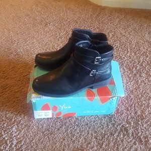 Black ankle boots